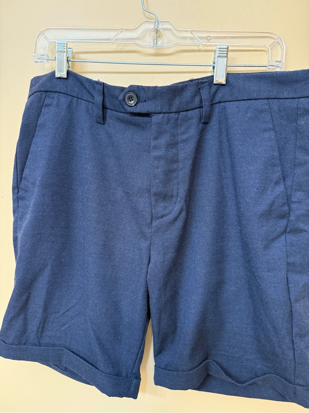 Jack & Jones Navy Flat Front Summer Shorts